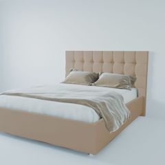 Кровать Венеция с ПМ 1200 (велюр светло-серый) в Белоярском - beloyarskiy.mebel24.online | фото 2