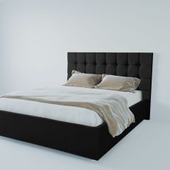 Кровать Венеция с ПМ 900 (экокожа кольт ч) в Белоярском - beloyarskiy.mebel24.online | фото 2