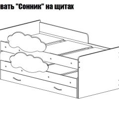 Кровать выкатная Соник (800*1900) в Белоярском - beloyarskiy.mebel24.online | фото 2