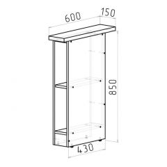 Кухонный гарнитур Ноктюрн стандарт 1600 мм в Белоярском - beloyarskiy.mebel24.online | фото 13