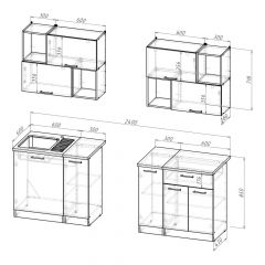 Кухонный гарнитур Ольга макси 5 1800 мм в Белоярском - beloyarskiy.mebel24.online | фото 2