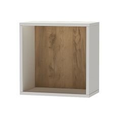 Квадро ПЛ-1 Полка (ЛДСП миндаль/дуб крафт золотой) в Белоярском - beloyarskiy.mebel24.online | фото