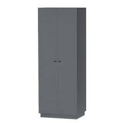 Квадро ШК-1 Шкаф 2дв. (ЛДСП графит) в Белоярском - beloyarskiy.mebel24.online | фото