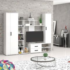 Шкаф Торонто (Белый текстурный) в Белоярском - beloyarskiy.mebel24.online | фото 2