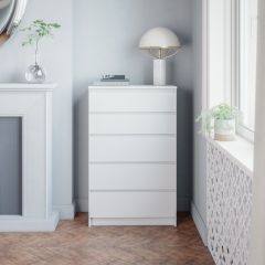 МОРИ МК 700.5 Комод (белый) в Белоярском - beloyarskiy.mebel24.online | фото