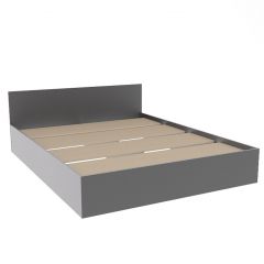 МОРИ КРМ 1600.1/1 Кровать (настил) графит в Белоярском - beloyarskiy.mebel24.online | фото 2