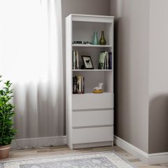 МОРИ МСТ 600.3 Стеллаж (белый) в Белоярском - beloyarskiy.mebel24.online | фото
