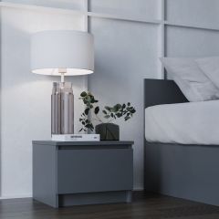 МОРИ ТПМ 400.1 Тумба прикроватная (графит) в Белоярском - beloyarskiy.mebel24.online | фото