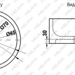 Накладная раковина melana mln-7076b (черная) в Белоярском - beloyarskiy.mebel24.online | фото 2