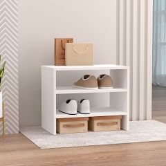Обувница открытая 550 (ЛДСП белый) в Белоярском - beloyarskiy.mebel24.online | фото