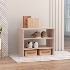 Обувница открытая 550 (ЛДСП Ясень светлый) в Белоярском - beloyarskiy.mebel24.online | фото
