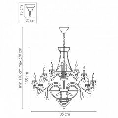 Подвесная люстра Osgona Classic 700511 в Белоярском - beloyarskiy.mebel24.online | фото 3