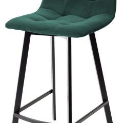 Полубарный стул CHILLI-QB SQUARE зеленый #19, велюр / черный каркас (H=66cm) М-City в Белоярском - beloyarskiy.mebel24.online | фото