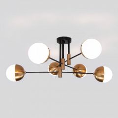 Потолочная люстра Eurosvet Nuvola 70129/6 латунь в Белоярском - beloyarskiy.mebel24.online | фото 2