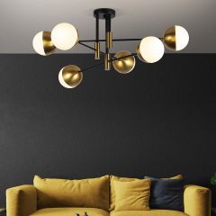 Потолочная люстра Eurosvet Nuvola 70129/6 латунь в Белоярском - beloyarskiy.mebel24.online | фото 3