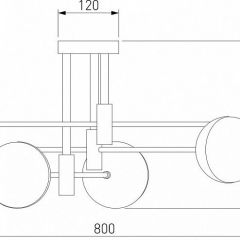 Потолочная люстра Eurosvet Nuvola 70129/6 латунь в Белоярском - beloyarskiy.mebel24.online | фото 4