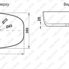 Раковина MELANA MLN-320352 в Белоярском - beloyarskiy.mebel24.online | фото 2