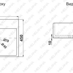 Раковина MELANA MLN-A121 в Белоярском - beloyarskiy.mebel24.online | фото 2