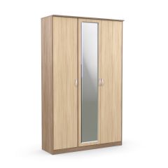Шкаф 3-х створчатый Дуэт Люкс с зеркалом в Белоярском - beloyarskiy.mebel24.online | фото 5