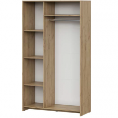 Шкаф 3-х створчатый МСП-1 (Дуб Золотой/Камень темный) в Белоярском - beloyarskiy.mebel24.online | фото 3