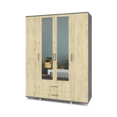 ЕВА Шкаф 4-х дверный Е43 в Белоярском - beloyarskiy.mebel24.online | фото 7