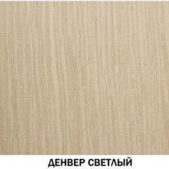 Шкаф для одежды №609 "Инна" Денвер светлый (*без полок) в Белоярском - beloyarskiy.mebel24.online | фото 2