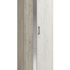 Шкаф Эмма (Дуб Крафт серый/белый) в Белоярском - beloyarskiy.mebel24.online | фото