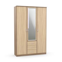 Шкаф комбинированный Дуэт Люкс с зеркалом в Белоярском - beloyarskiy.mebel24.online | фото 4