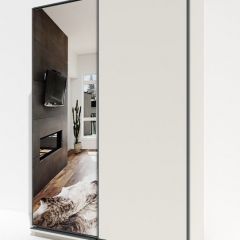 Шкаф-купе 1600 серии SOFT D1+D3+B2+PL1 (2 ящика+1штанга) профиль «Графит» в Белоярском - beloyarskiy.mebel24.online | фото 2