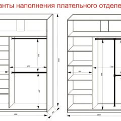 Шкаф-купе 1600 серии SOFT D6+D4+B2+PL2 (2 ящика+1штанга+1 полка) профиль «Капучино» в Белоярском - beloyarskiy.mebel24.online | фото 9