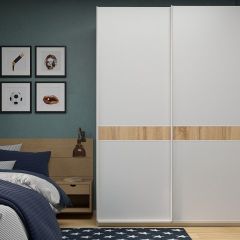 Шкаф-купе 1600 серии SOFT D6+D6+B2+PL3 (2 ящика+2штанги) профиль «Капучино» в Белоярском - beloyarskiy.mebel24.online | фото 5