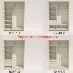 Шкаф-купе 1600 серии SOFT D8+D2+B2+PL4 (2 ящика+F обр.штанга) профиль «Графит» в Белоярском - beloyarskiy.mebel24.online | фото 6