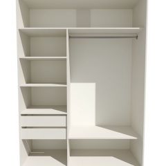 Шкаф-купе 1800 серии SOFT D6+D4+B2+PL2 (2 ящика+1штанга+1 полка) профиль «Капучино» в Белоярском - beloyarskiy.mebel24.online | фото 2