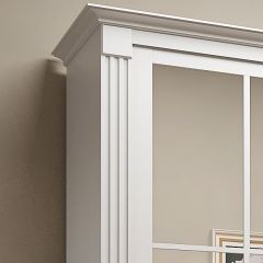 Шкаф-купе 2150 серии NEW CLASSIC K4+K4+K4+B22+PL4(по 2 ящика лев/прав+F обр.штанга) профиль «Капучино» в Белоярском - beloyarskiy.mebel24.online | фото 4