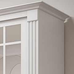 Шкаф-купе 2150 серии NEW CLASSIC K5+K5+K5+B22+PL3 (по 2 ящика лев/прав+1 штанга+1полка) профиль «Капучино» в Белоярском - beloyarskiy.mebel24.online | фото 4