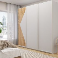 Шкаф-купе 2400 серии SOFT D7+D3+D3+B22+PL4 (по 2 ящика лев/прав+2штанги) профиль «Капучино» в Белоярском - beloyarskiy.mebel24.online | фото 5