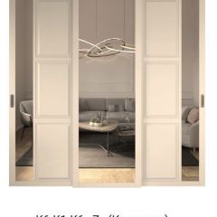 Шкаф-купе 2450 серии NEW CLASSIC K4+K4+K4+B22+PL4 (по 2 ящика лев/прав+F обр.штанга) профиль «Капучино» в Белоярском - beloyarskiy.mebel24.online | фото 15