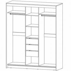 РИВЬЕРА Шкаф-купе 3х створчатый в Белоярском - beloyarskiy.mebel24.online | фото 2