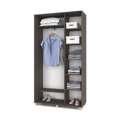 РОЛАНД Шкаф-купе Анкор темный (450*1200) Р421 в Белоярском - beloyarskiy.mebel24.online | фото 2