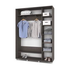 РОЛАНД Шкаф-купе Анкор темный (450*1600) Р461 в Белоярском - beloyarskiy.mebel24.online | фото 3
