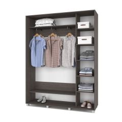 РОЛАНД Шкаф-купе Анкор темный (450*1700) Р471 в Белоярском - beloyarskiy.mebel24.online | фото 3