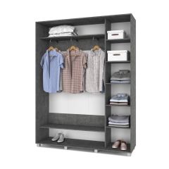 РОЛАНД Шкаф-купе Камень темный (450*1700) Р471 в Белоярском - beloyarskiy.mebel24.online | фото 3
