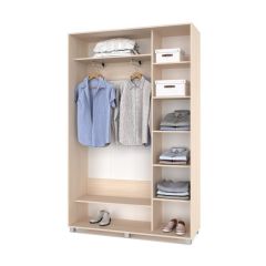 РОЛАНД Шкаф-купе Млечный дуб (450*1400) Р441 в Белоярском - beloyarskiy.mebel24.online | фото 3