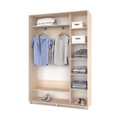 РОЛАНД Шкаф-купе Млечный дуб (450*1500) Р451 в Белоярском - beloyarskiy.mebel24.online | фото 3