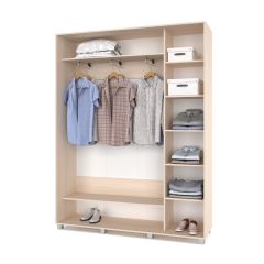 РОЛАНД Шкаф-купе Млечный дуб (450*1700) Р471 в Белоярском - beloyarskiy.mebel24.online | фото 3