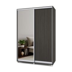 РОЛАНД Шкаф-купе с зеркалом Венге (450*1500) Р452 в Белоярском - beloyarskiy.mebel24.online | фото 2