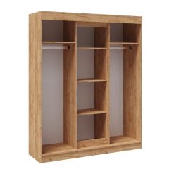 Шкаф-купе ТВИСТ Белый/Дуб юкон в Белоярском - beloyarskiy.mebel24.online | фото 2