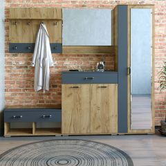 Шкаф ун-й с зеркалом НКМ Бостон Секция 5 в Белоярском - beloyarskiy.mebel24.online | фото 2