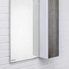 Шкаф-зеркало Uno 60 Дуб серый левый/правый Домино (DU1503HZ) в Белоярском - beloyarskiy.mebel24.online | фото 9