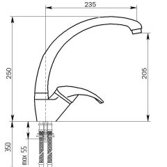 Смеситель MS-007 в Белоярском - beloyarskiy.mebel24.online | фото 2